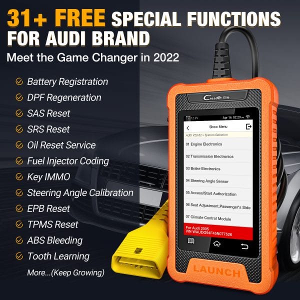 Launch Creader Elite VAG – tester VW, Audi, Skoda, Seat – imagine 4