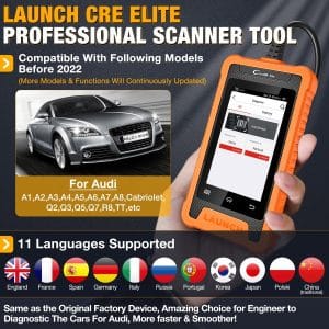 Launch Creader Elite VAG – tester VW, Audi, Skoda, Seat
